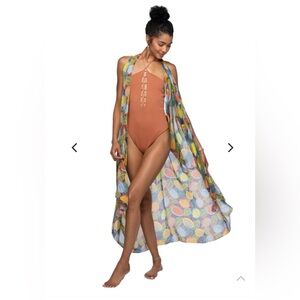 POOL TO PARTY By Subtle Luxury Women’s Swim Coverup guava chic one size EUC